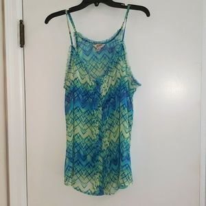 Arizona Jean's green/blue tank top